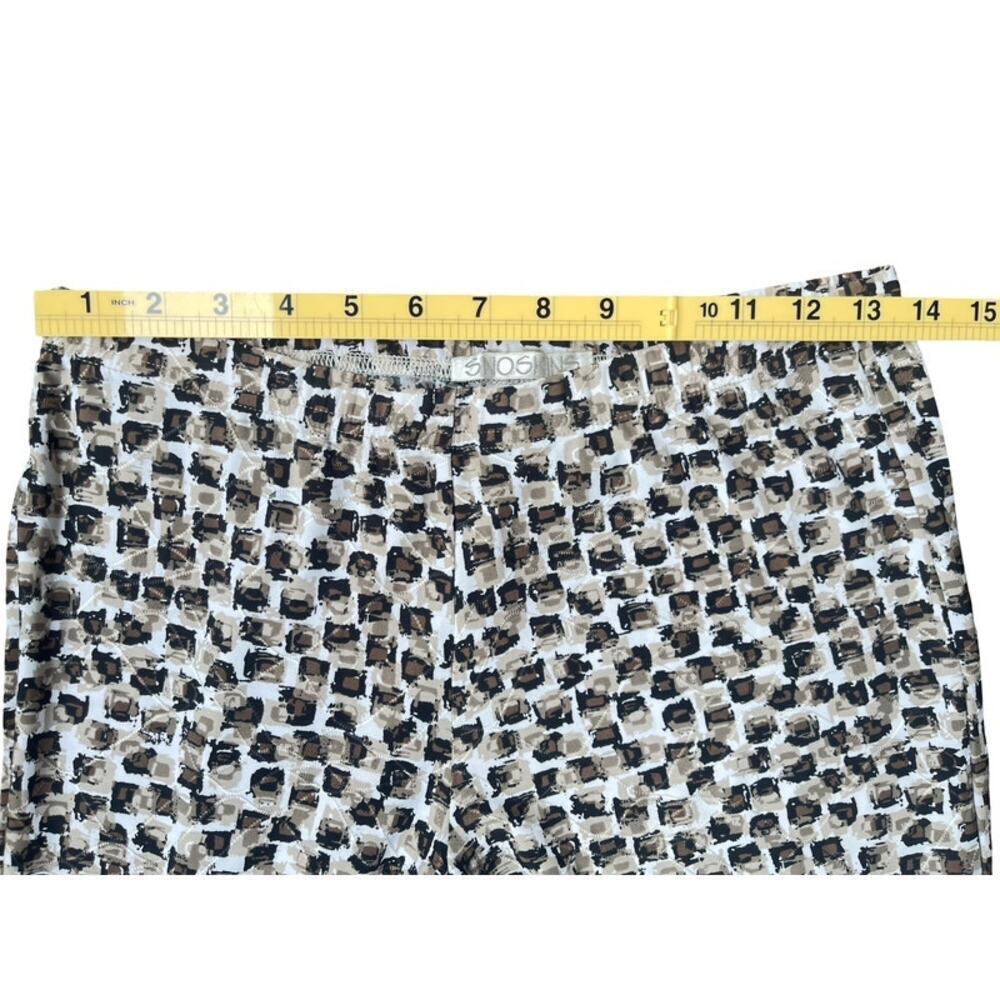 Snoskins Double Knit Jacquard Abstract Print Pull On Pants - Size Small - Picture 5 of 9